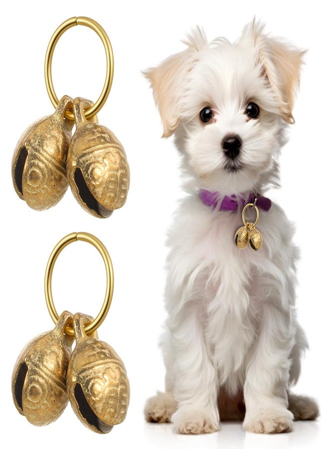 Matwsec 2PCS Bell for Dog Collar, Dog Collar Bells for Small Dogs Cat Collar Bell for Small Cats Pet Outdoor Safety Tracking Hiking Walking - Image 1